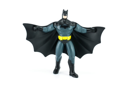 Bangkok,Thailand - May 05, 2014  DC Comic Batman figure Toy  There are plastic toy sold as part of the McDonaldのeditorial素材