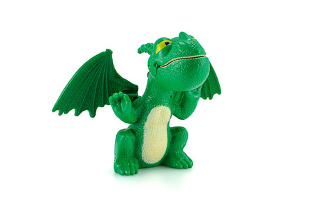 Bangkok,Thailand - March 17, 2015: Terrible Terror dragon toy character from How to trian your dragon animation film. There are plastic toy sold as part of the McDonald's Happy meals.のeditorial素材