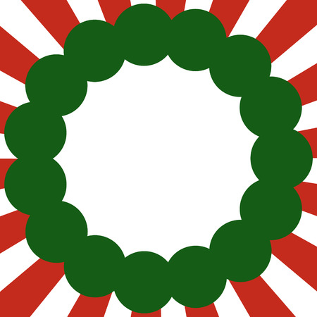 christmas wreath frame cover. Vector illustration design.のイラスト素材