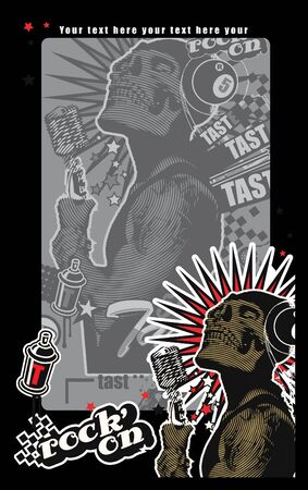 cool graphic designのイラスト素材