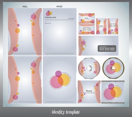 identity templateのイラスト素材