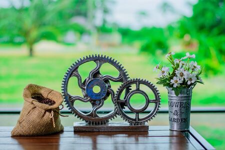 Coffee beans in bagsのeditorial素材