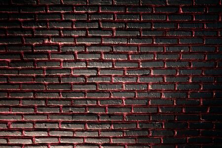 Old brown brick wallの写真素材