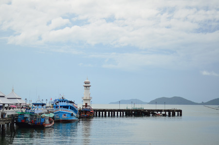 The port in the sea.の写真素材