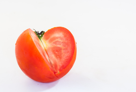 tomato on white backgroundの写真素材