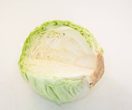 cobbage isolated on white backgroundの写真素材