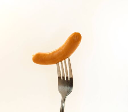sausage on white background