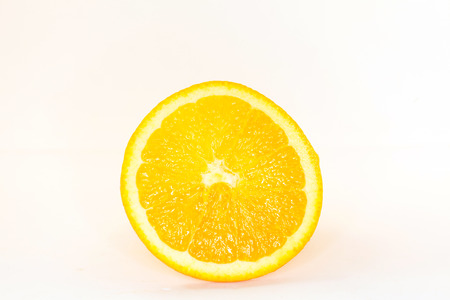 orange on white backgroundの写真素材