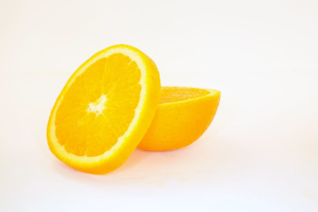 orange on white backgroundの写真素材