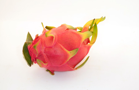 Dragon fruit Thai on white backgroundの写真素材