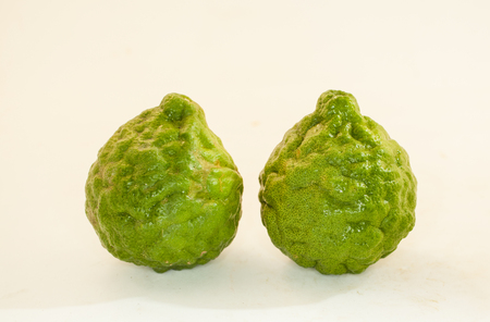 bergamot on a white backgroundの写真素材