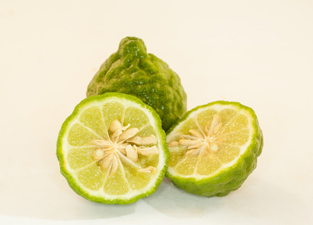 bergamot on a white backgroundの写真素材