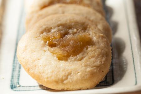 Homemade mixed fruit Jam cookieの写真素材