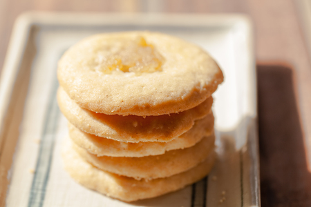 Homemade mixed fruit Jam cookieの写真素材