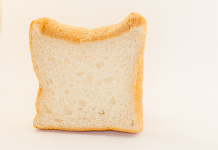 Bread sheet on white backgroundの写真素材