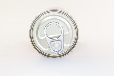 Top of can on white background