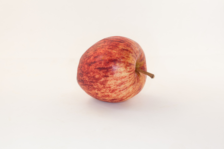red apple on a white backgroundの写真素材