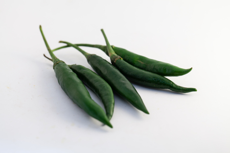 capsicum isolate on white backgroundの写真素材