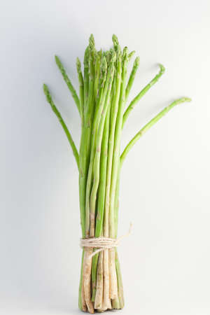 Fresh asparragus of thailand on a white backgroundの写真素材