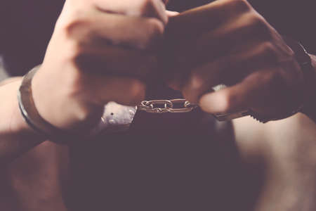 sad woman sit alone feeling bad.の写真素材