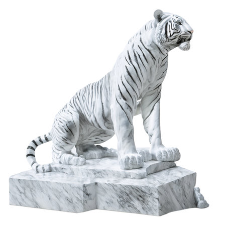 Water color tiger with lots of details, white tiger, orange tiger,の写真素材