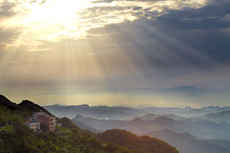 Beautiful Country view of sunset for background or others purpose use の写真素材