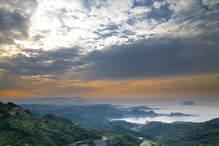 Beautiful Country view of sunset for background or others purpose use の写真素材