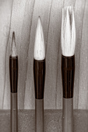 Writing brush の写真素材