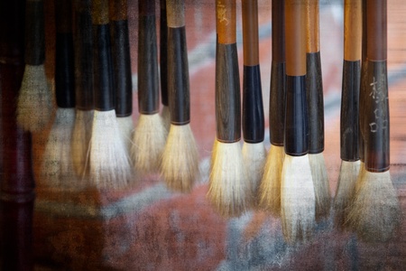 Writing brush の写真素材