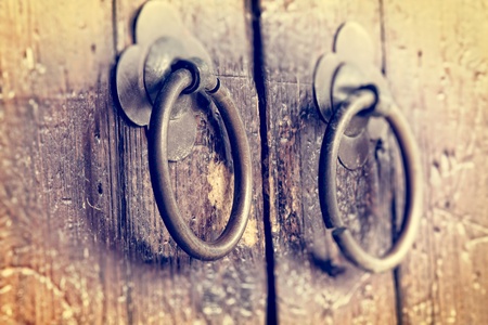 Old door knocker の写真素材