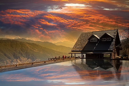 Snow Mountain trailhead huts, Taichung, Taiwan