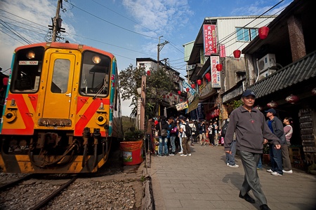 Pinghsi, Taiwan - Feb 6: Pinghsi day light in February, 2012 in Pingxi, New Taipei, Taiwan, new Taipei Pinghsi day Festival of Lightsのeditorial素材