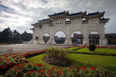 Taipei City - Feb 14: Chiang Kai-shek Memorial Hall is located in Zhongzheng District, Taipei, Taiwan, Chiang Kai-shek Memorial Hall is a building built to commemorate the President of the Republic of China, Chiang Kai-shekのeditorial素材