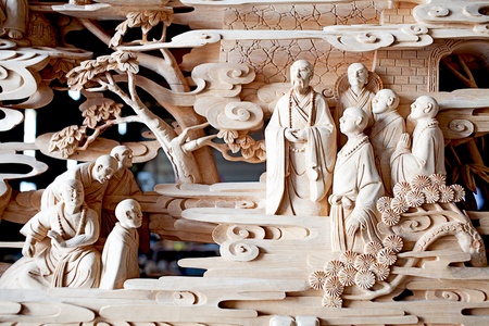Linkou, New Taipei, Taiwan - Mar 28: Linkou bamboo Temple will be completed this year, the ninth lunar month の写真素材