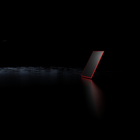 Cell phone with water for adv useの写真素材