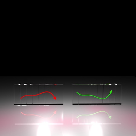 3D chart of Industrial for adv useの写真素材