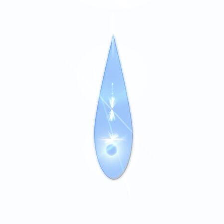 water drop isolate with white backgroundの写真素材