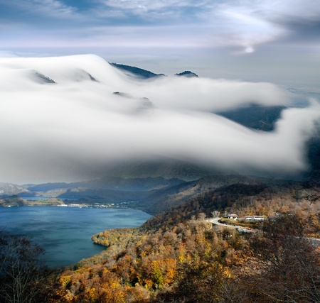 Beautiful mountains landscape for adv or other purpose useの写真素材