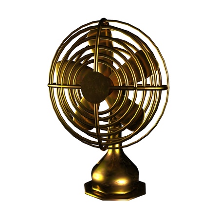 Old fan made by copper for adv or others purpose useの写真素材