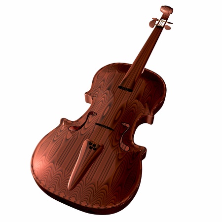 violins under the white background の写真素材
