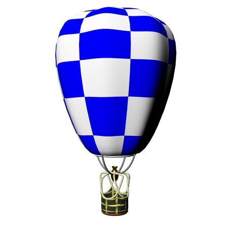 Hot air balloon, isolated against backgroundの写真素材