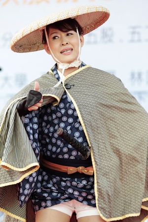 New Taipei City   Taiwan - October 2012 - Japanese Enka show, popular Japanese  music genre considered to resemble traditional Japanese music stylisticallyのeditorial素材