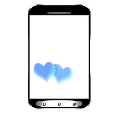 Modern smartphone with blank screen isolated for adv or others purpose useの写真素材
