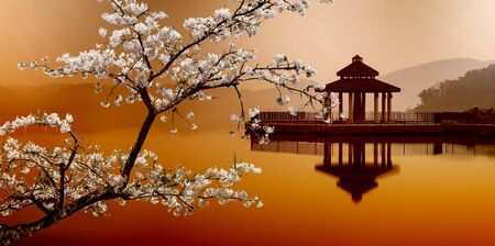 SUN MOON LAKE, Taiwanの写真素材