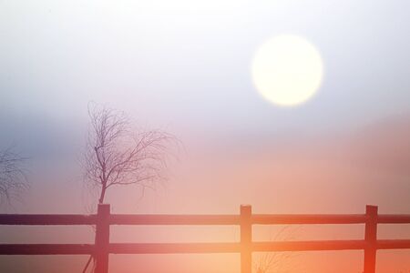 Moon lake background for adv or others purpose useの写真素材