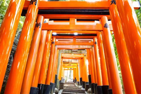 Fushimi Inari Taisha - Japan 2013, Fushimi Inari Taisha, a famous tourist destination in Japanのeditorial素材