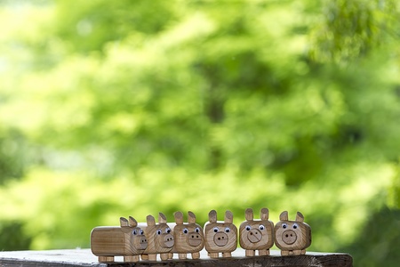 Pig doll with nice background for adv or others  purpose use
