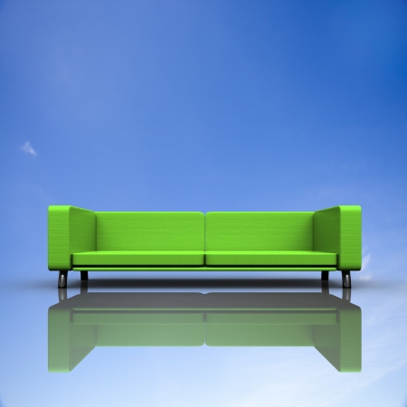 Sofa with nice background for adv or others purpose useの写真素材