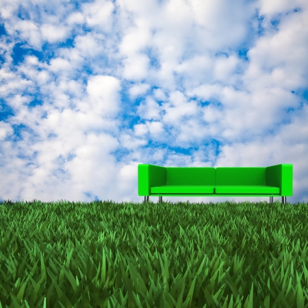 Sofa with nice background for adv or others purpose useの写真素材