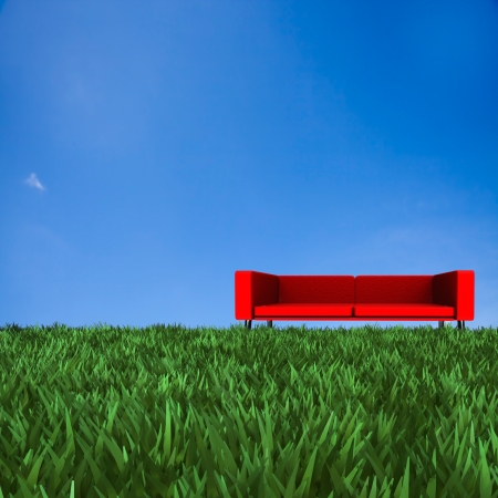 Sofa with nice background for adv or others purpose useの写真素材
